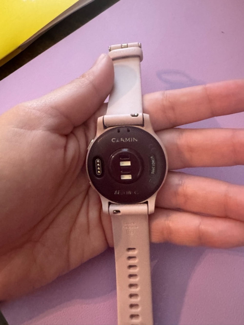 Garmin Vivoactive 4 Pink Silicone Band Smartwatch - Picture 5 of 6